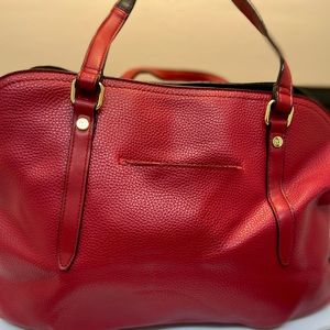 Tutilo New York large red leather shoulder/tote bag